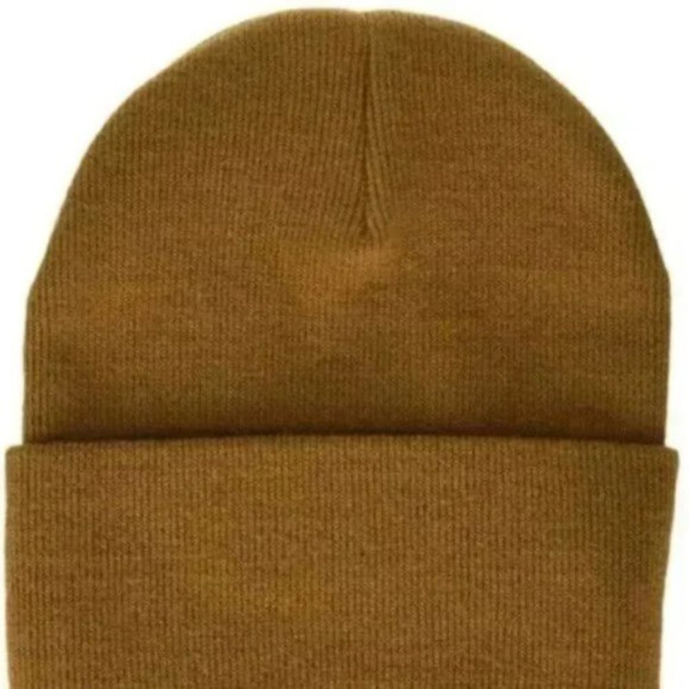 Carhartt Brown Knit Cuffed Knit Beanie - O/S, Unisex - Picture 5 of 6